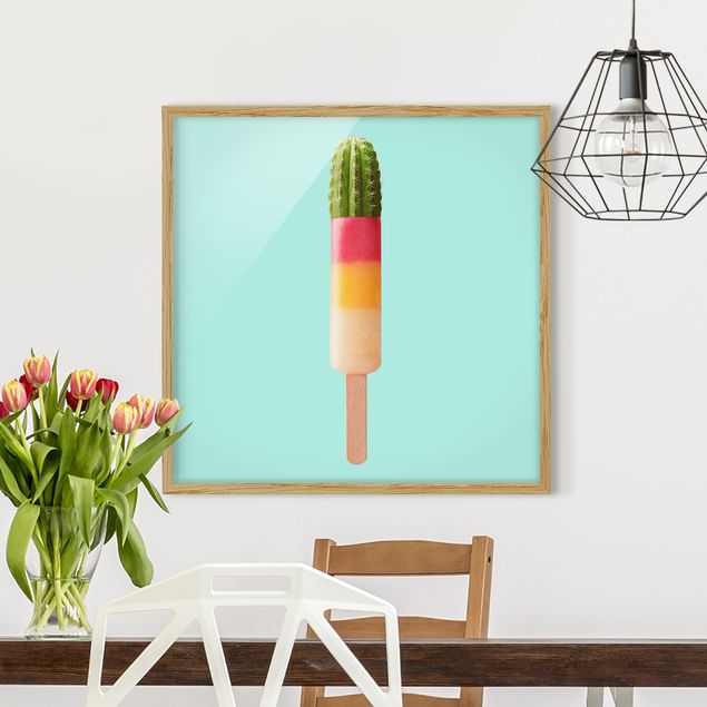 Decoración en la cocina Popsicle With Cactus