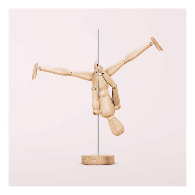 Cuadros decorativos modernos Pole Dance With Wooden Figure
