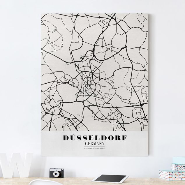 Decoración de cocinas Dusseldorf City Map - Classic