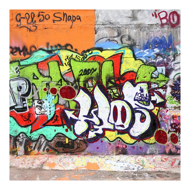 Papel pintado 3d Graffiti Wall