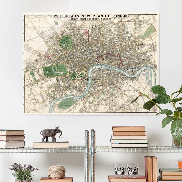 Cuadros de cristal Berlín Vintage Map London