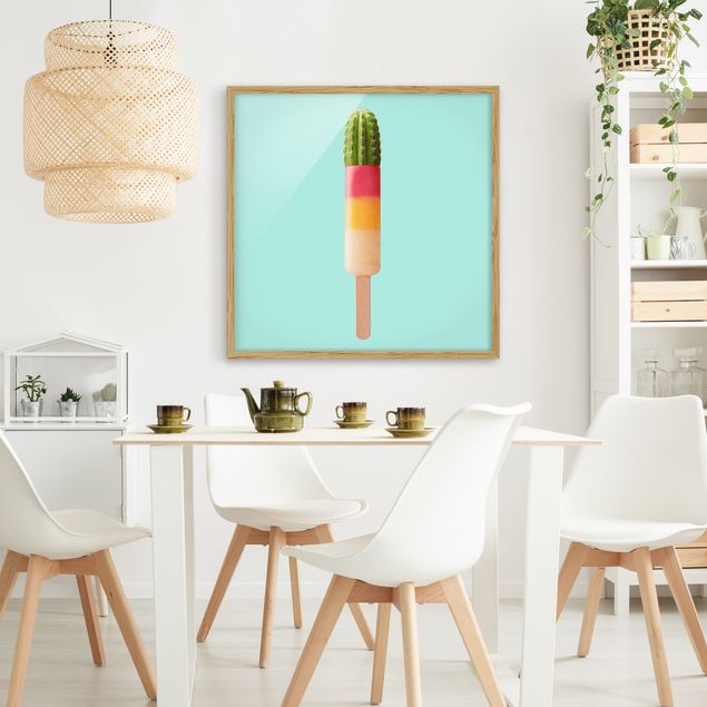 Láminas de cuadros famosos Popsicle With Cactus