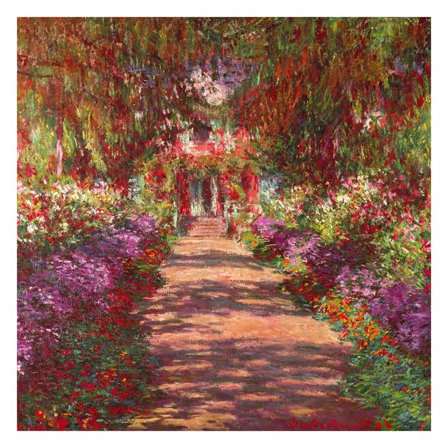 Papel pintado salón moderno Claude Monet - Pathway In Monet's Garden At Giverny