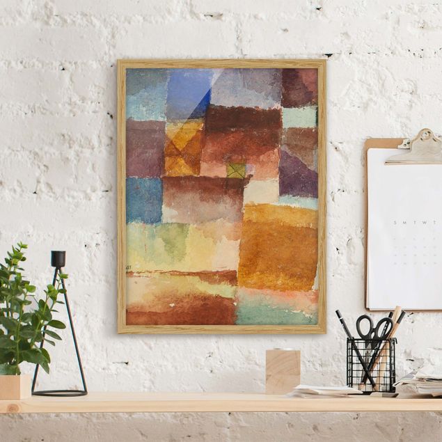 Pósters enmarcados de cuadros famosos Paul Klee - In the Wasteland