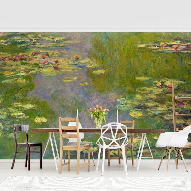 Papel pintado rosas Claude Monet - Green Waterlilies