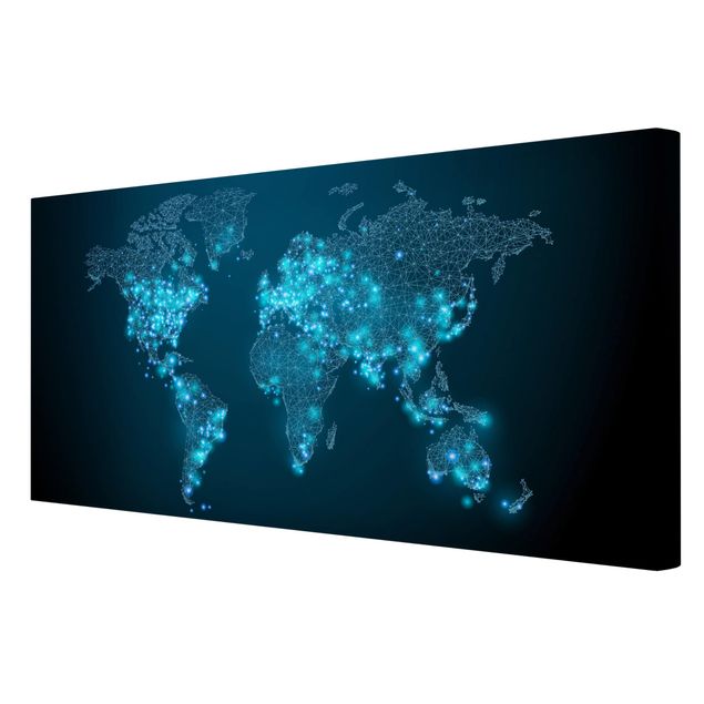 Cuadros decorativos Connected World World Map