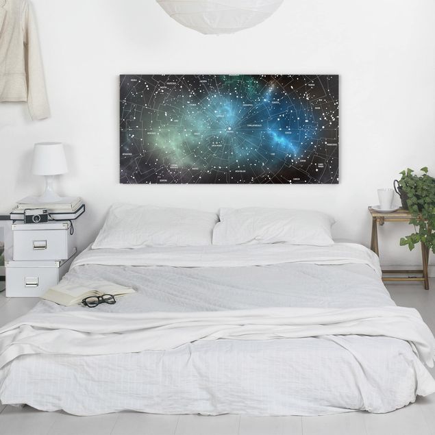 Cuadros arquitectura Stellar Constellation Map Galactic Nebula