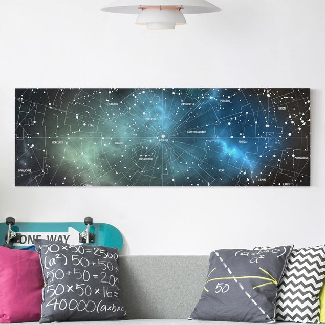 Decoración cocina Stellar Constellation Map Galactic Nebula