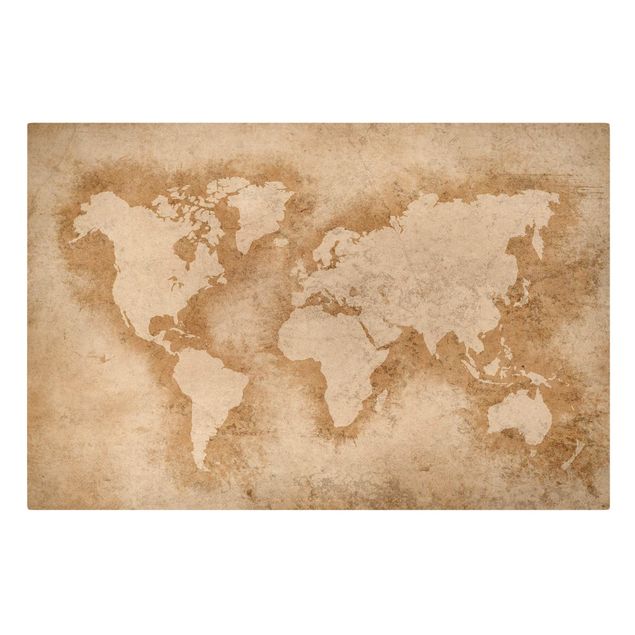 Cuadros Antique World Map