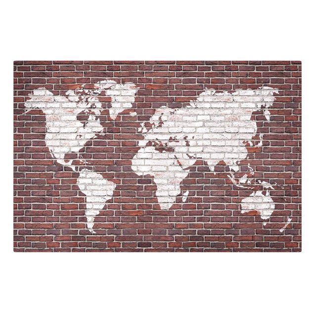 Cuadros ciudades Brick World Map