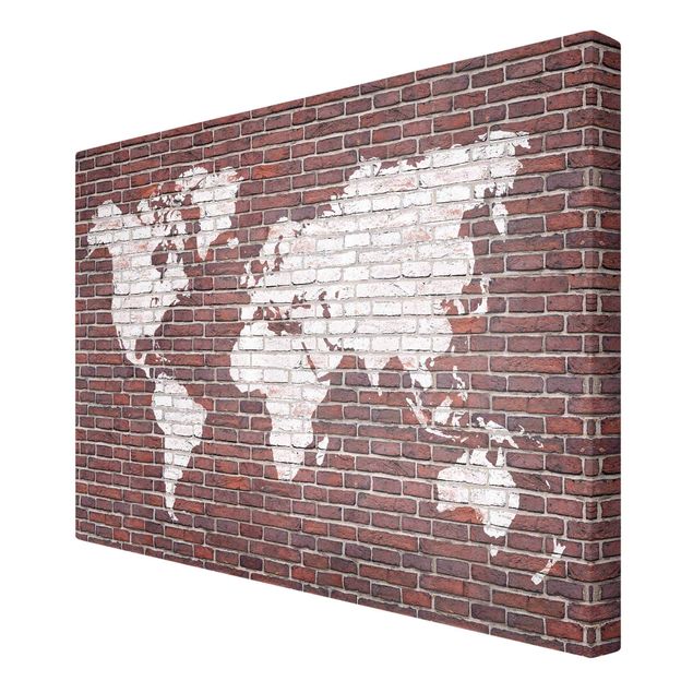 Cuadros Brick World Map