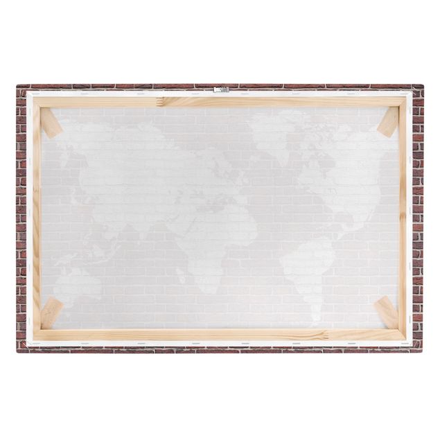 Lienzos Brick World Map