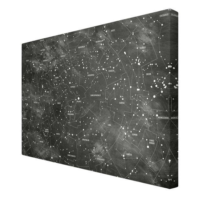 Cuadros Map Of Constellations Blackboard Look