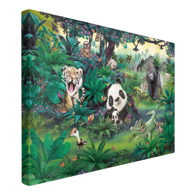 Decoración infantil pared Jungle With Animals