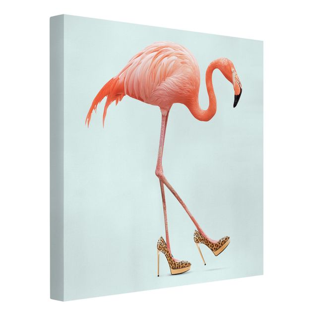 Láminas de cuadros famosos Flamingo With High Heels