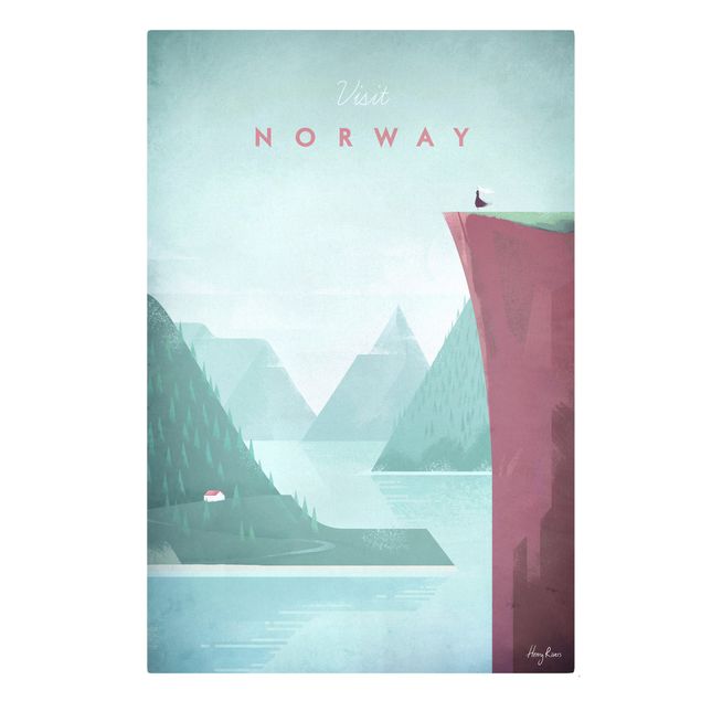 Lienzos de ciudades Travel Poster - Norway