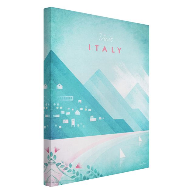 Lienzos de montañas Travel Poster - Italy