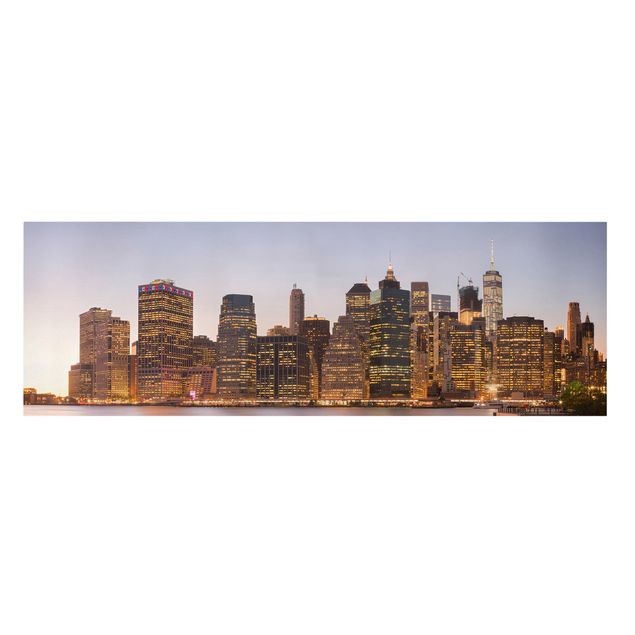 Cuadros de ciudades View Of Manhattan Skyline