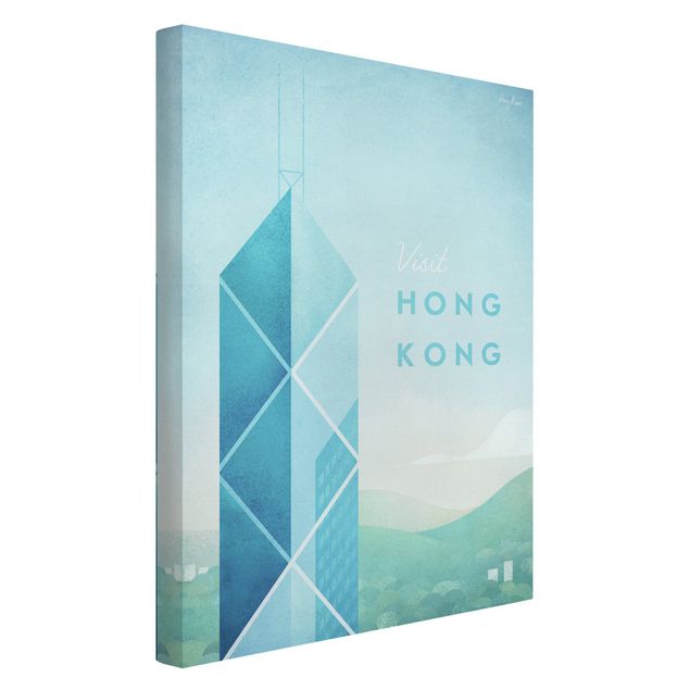 Lienzos ciudades Travel Poster - Hong Kong