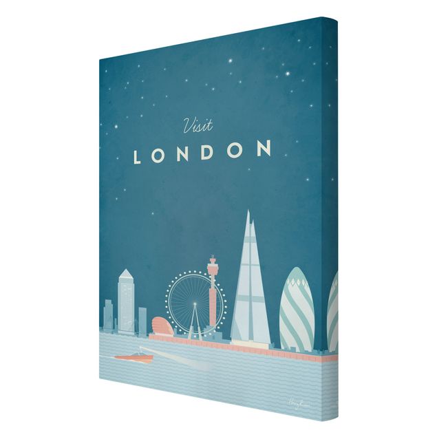 Lienzos de cuadros famosos Travel Poster - London