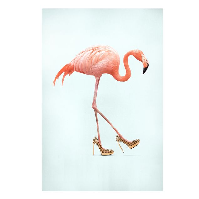 Lienzos animal Flamingo With High Heels