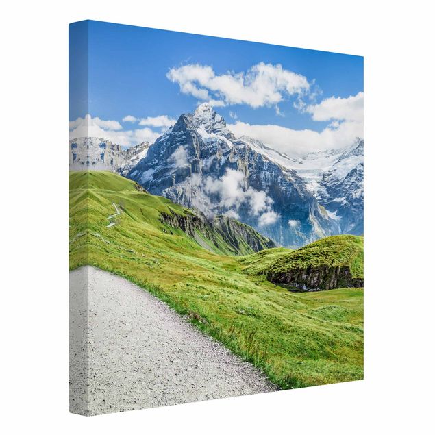 Cuadros de paisajes de montañas Grindelwald Panorama