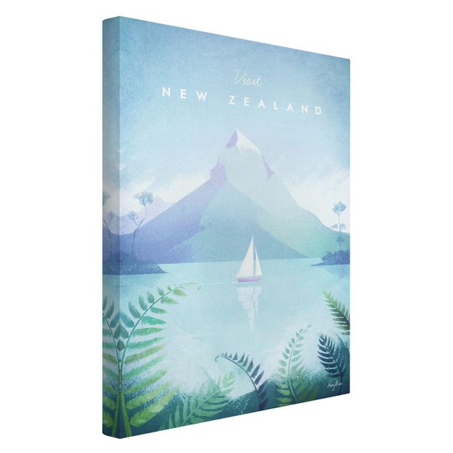 Lienzos de montañas Travel Poster - New Zealand