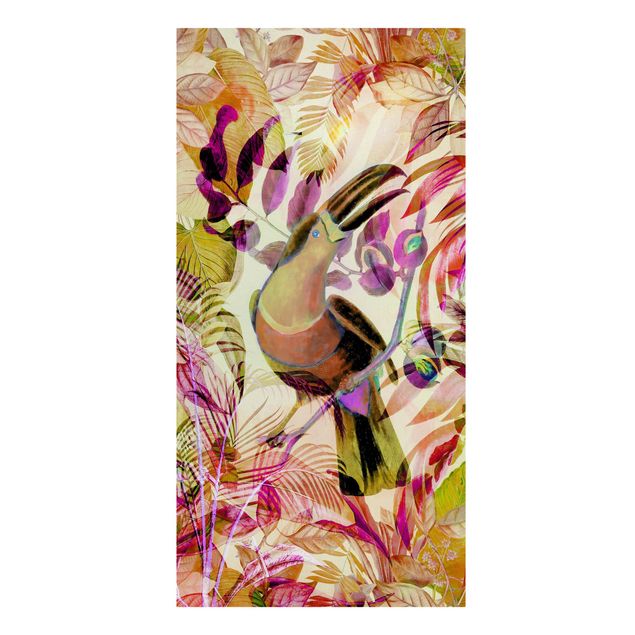 Cuadros flores Colourful Collage - Toucan