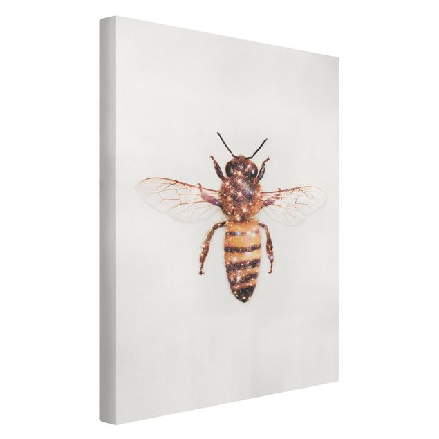 Lienzos animales Bee With Glitter