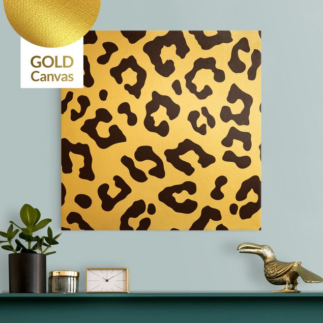 Lienzos de gatos Leopard Print