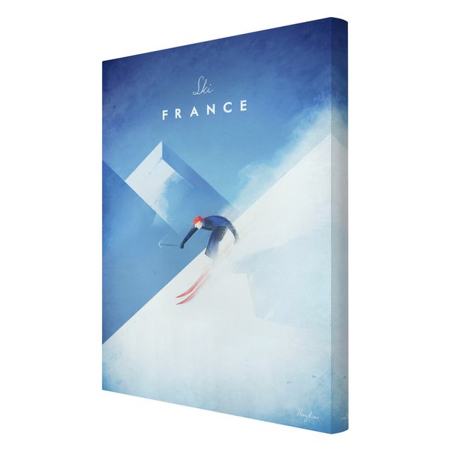 Cuadros ciudades Travel Poster - Ski In France