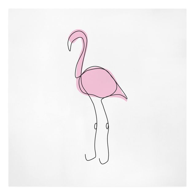 Cuadros modernos y elegantes Flamingo Line Art