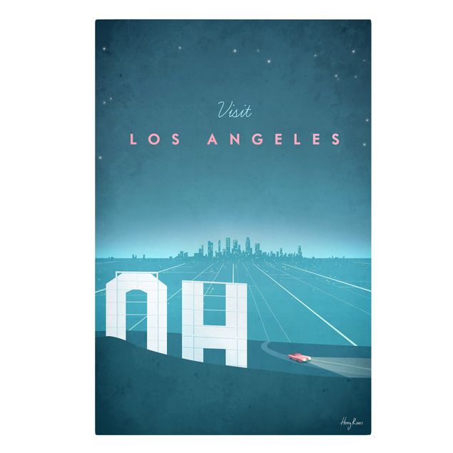 Cuadros azules Travel Poster - Los Angeles