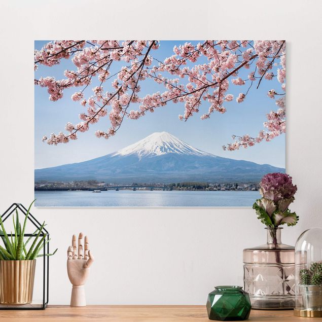 Cuadros asiaticos Cherry Blossoms With Mt. Fuji
