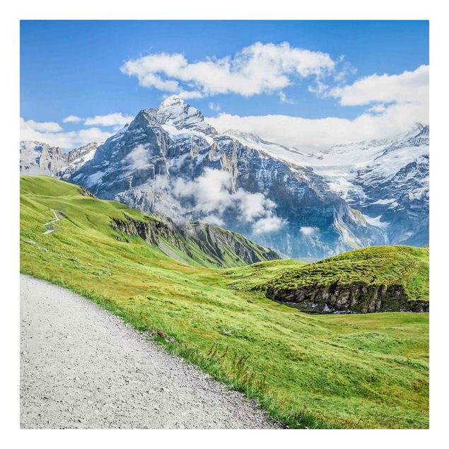Cuadros de paisajes naturales  Grindelwald Panorama
