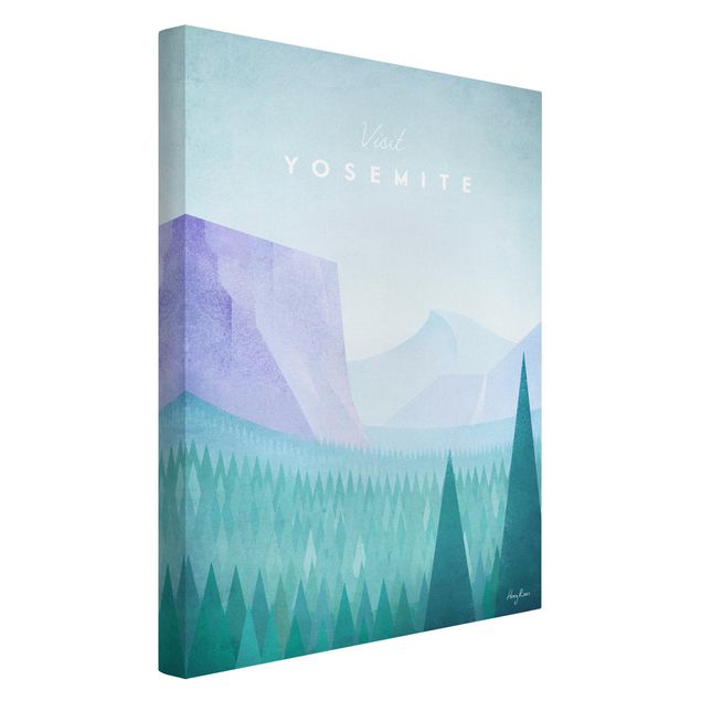 Cuadros de paisajes de montañas Travel Poster - Yosemite Park