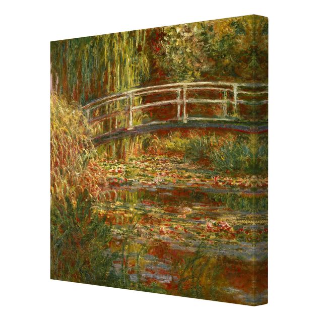 Cuadros de árboles Claude Monet - Waterlily Pond And Japanese Bridge (Harmony In Pink)
