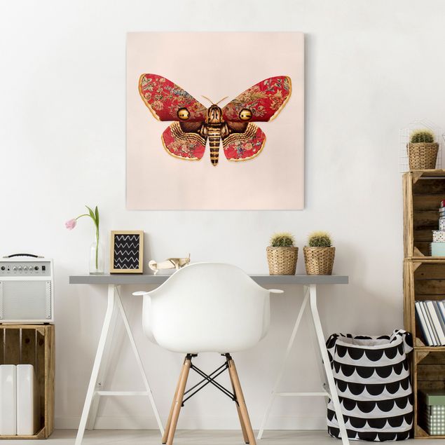 Lienzos de cuadros famosos Vintage Moth
