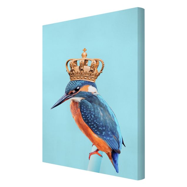 Cuadros en tonos azules Kingfisher With Crown