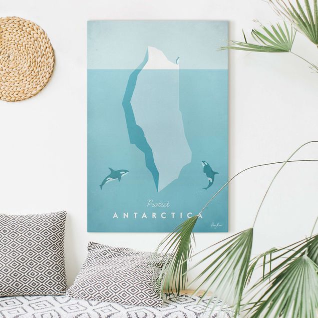 Lienzos de peces Travel Poster - Antarctica