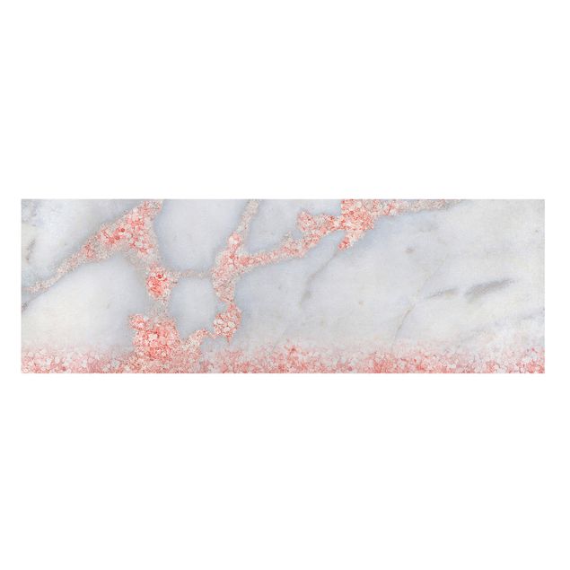 Lienzo abstracto Marble Look With Pink Confetti