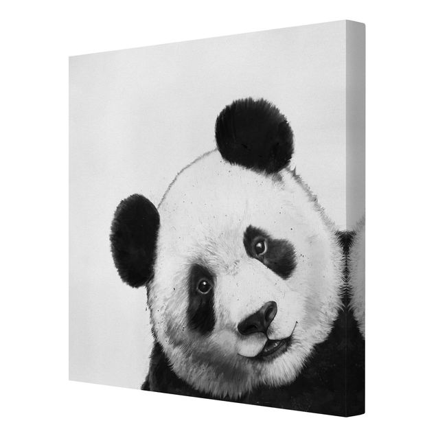 Reproducciónes de cuadros Illustration Panda Black And White Drawing