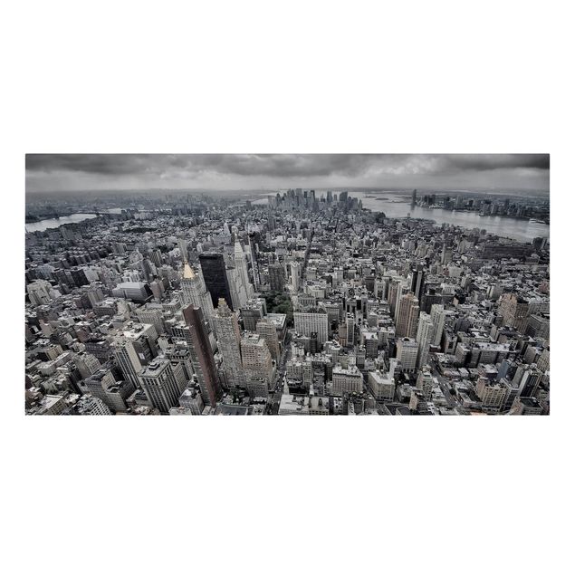 Lienzos blanco y negro View Over Manhattan