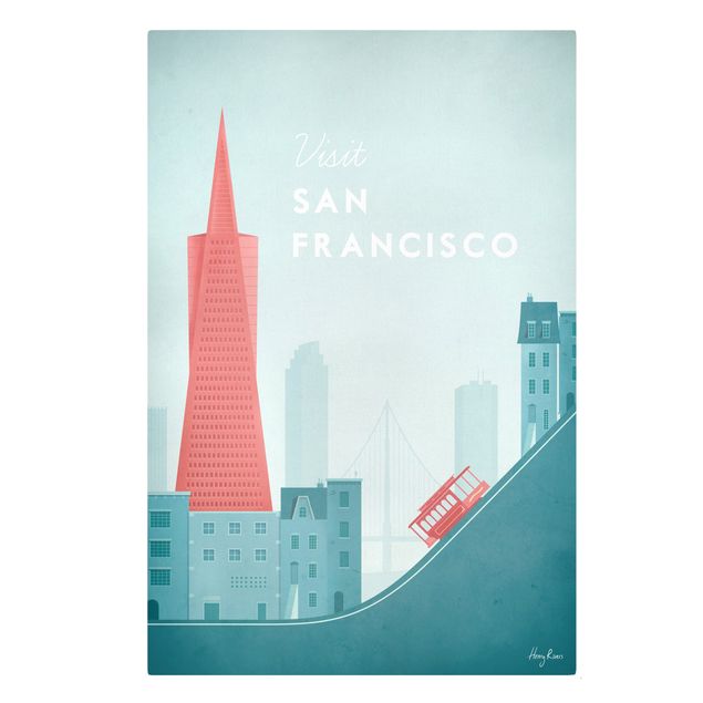 Cuadros turquesa Travel Poster - San Francisco