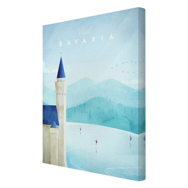 Cuadros azules Travel Poster - Bavaria