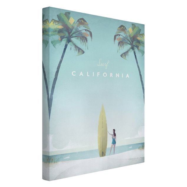 Cuadros de playa y mar Travel Poster - California
