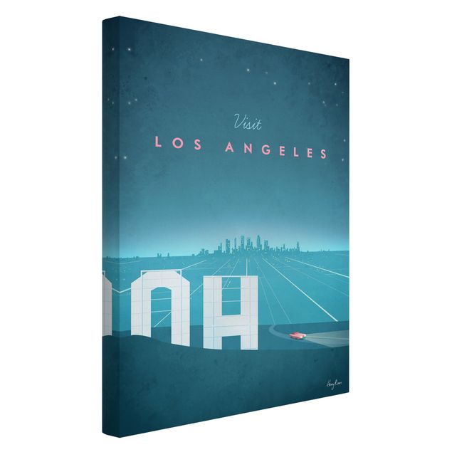 Lienzos de cuadros famosos Travel Poster - Los Angeles