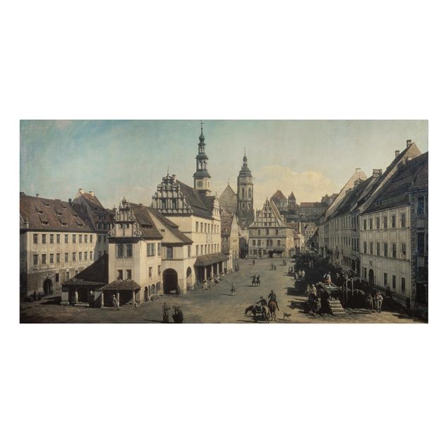 Cuadros famosos Bernardo Bellotto - The Market Square In Pirna