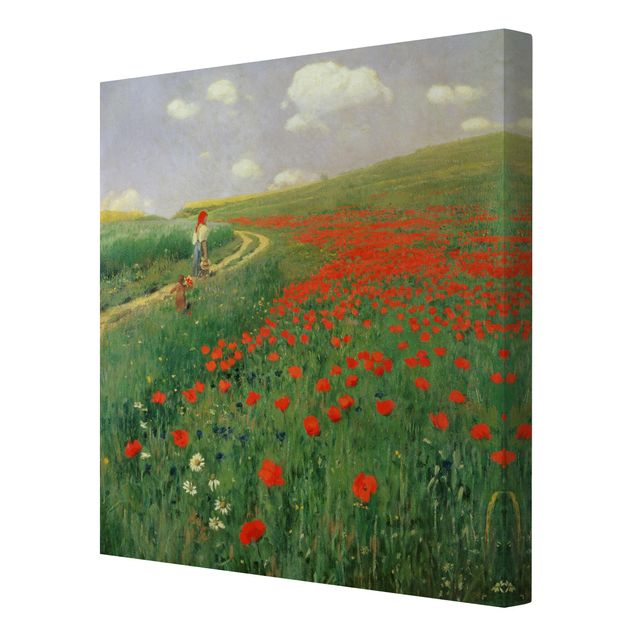 Cuadros paisajes Pál Szinyei-Merse - Summer Landscape With A Blossoming Poppy