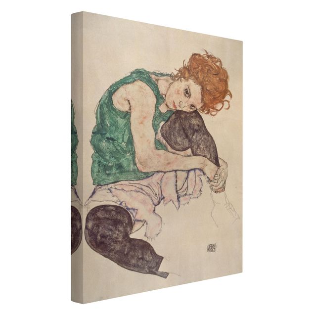 Estilos artísticos Egon Schiele - Sitting Woman With A Knee Up